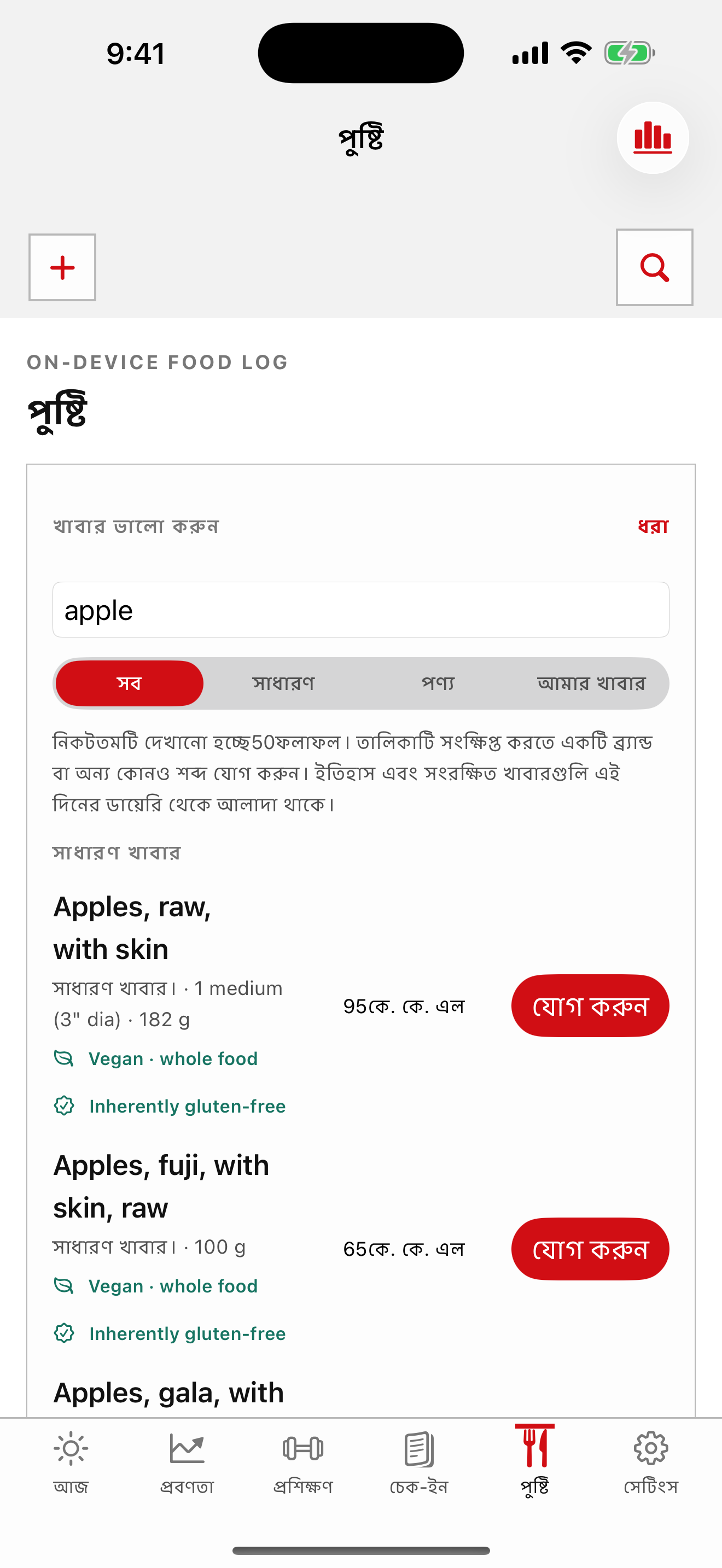 খাবার এবং দৈনিক মোট পরিমাণ সহ সালুসের খাবারের তালিকা