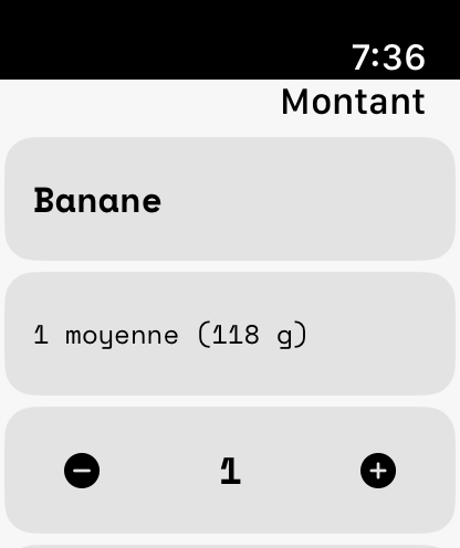 Portions alimentaires
